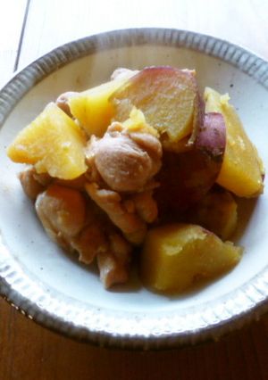 ほっこり♡鶏肉とさつま芋の甘辛煮♪-レシピのメイン写真