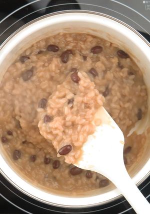 赤飯の素で小豆チーズリゾット　-レシピのメイン写真
