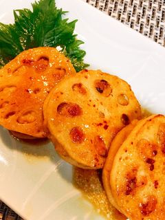 超簡単!鶏つくねのれんこんはさみ焼き-レシピのメイン写真