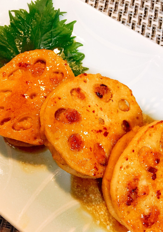 超簡単！鶏つくねのれんこんはさみ焼き-レシピのメイン写真