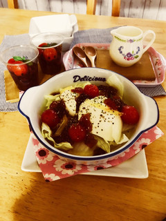 トマト×紅茶de紅茶ゼリー&サラダ-レシピのメイン写真