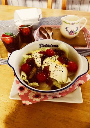 トマト×紅茶de紅茶ゼリー&サラダ-レシピのメイン写真