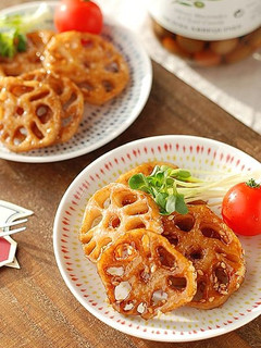 シャキもち~♡レンコンの胡麻照り焼き-レシピのメイン写真