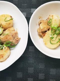 鶏肉と山芋のマヨワサ醤油炒め-レシピのメイン写真