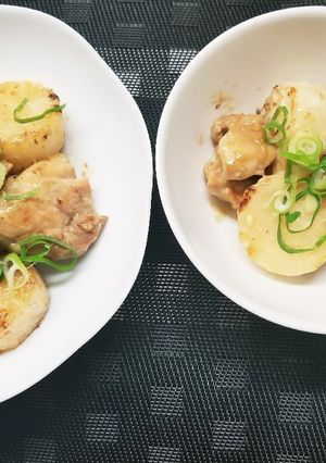 鶏肉と山芋のマヨワサ醤油炒め-レシピのメイン写真