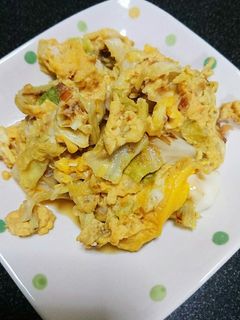 キャベツと卵のみそ炒め-レシピのメイン写真