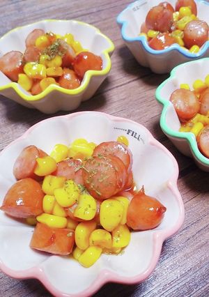 お弁当に☆コーンとウインナーのバター醤油-レシピのメイン写真