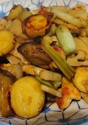 秋野菜の甘辛炒め-レシピのメイン写真