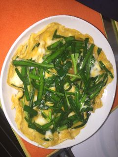 ご飯のおかずにぴったり!ニラの玉子とじ-レシピのメイン写真