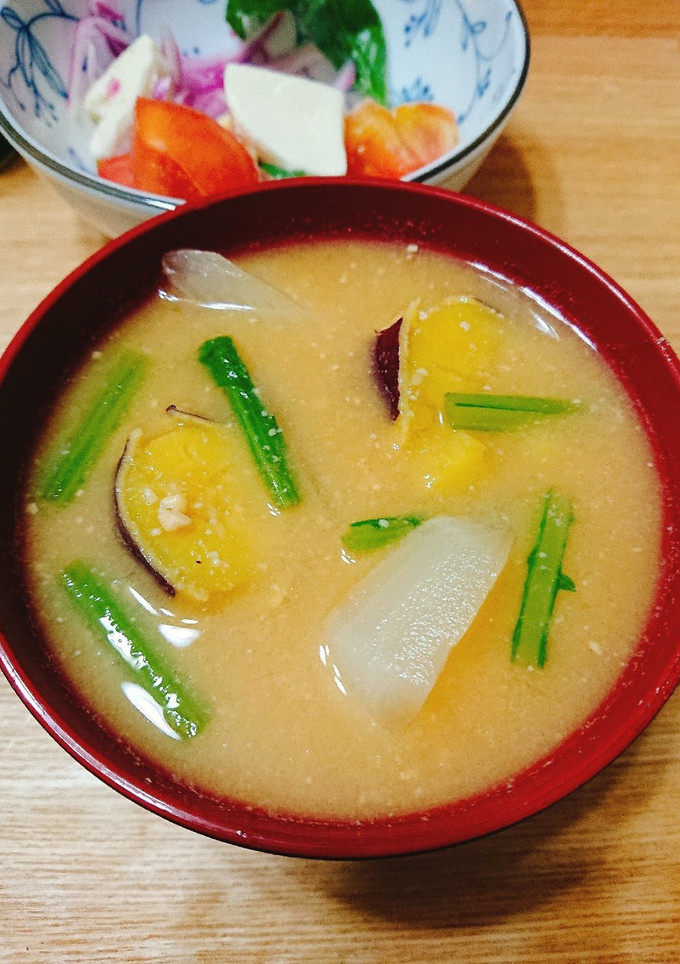 かぶとさつまいもの味噌汁-レシピのメイン写真