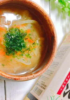 いつものお味噌汁に米油♡-レシピのメイン写真