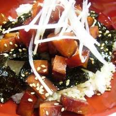 A picture of ハムの詰め合わせで作るチャーシュー丼.
