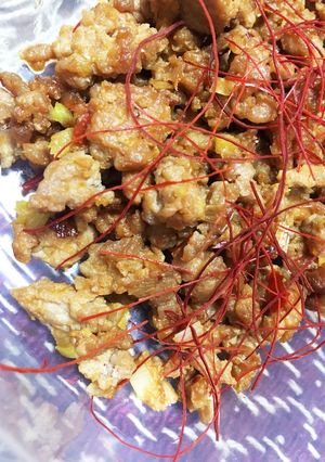 ピリ辛☆肉味噌そぼろ-レシピのメイン写真
