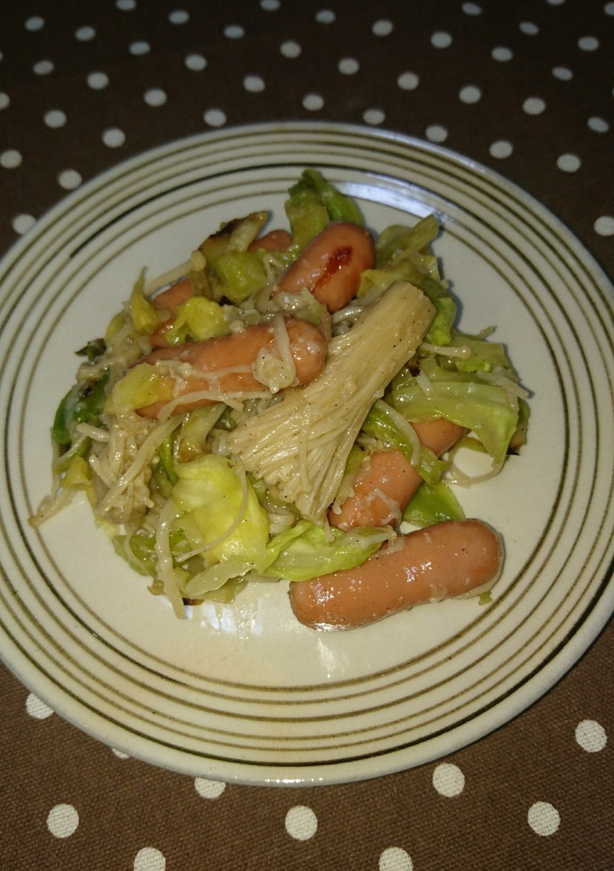 残ってる野菜のウィンナー炒め-レシピのメイン写真