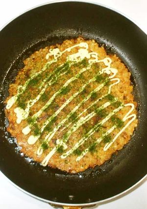 大麦お好み焼き♪簡単に食物繊維-レシピのメイン写真