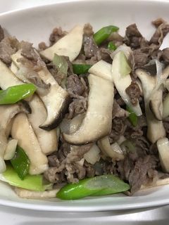 牛肉とエリンギと長ネギ炒め-レシピのメイン写真