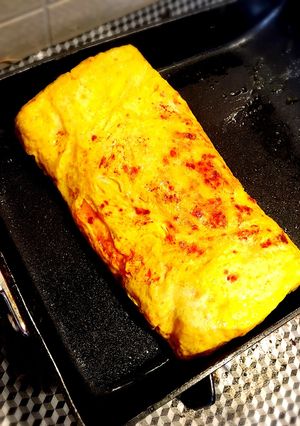 食べるラー油でだし巻き玉子！-レシピのメイン写真