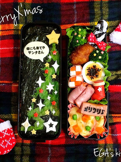 クリスマスツリー弁当 母の願い付(笑)-レシピのメイン写真