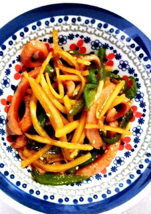 ウインナーの青椒肉絲風-レシピのメイン写真