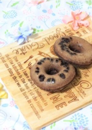 米粉のチョコ焼きドーナツ-レシピのメイン写真