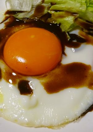 日の丸ハムエッグ-レシピのメイン写真