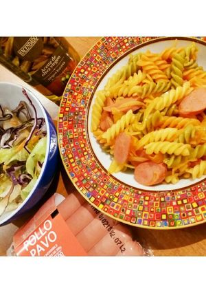 簡単ソーセージとマカロニのケチャップ合え-レシピのメイン写真