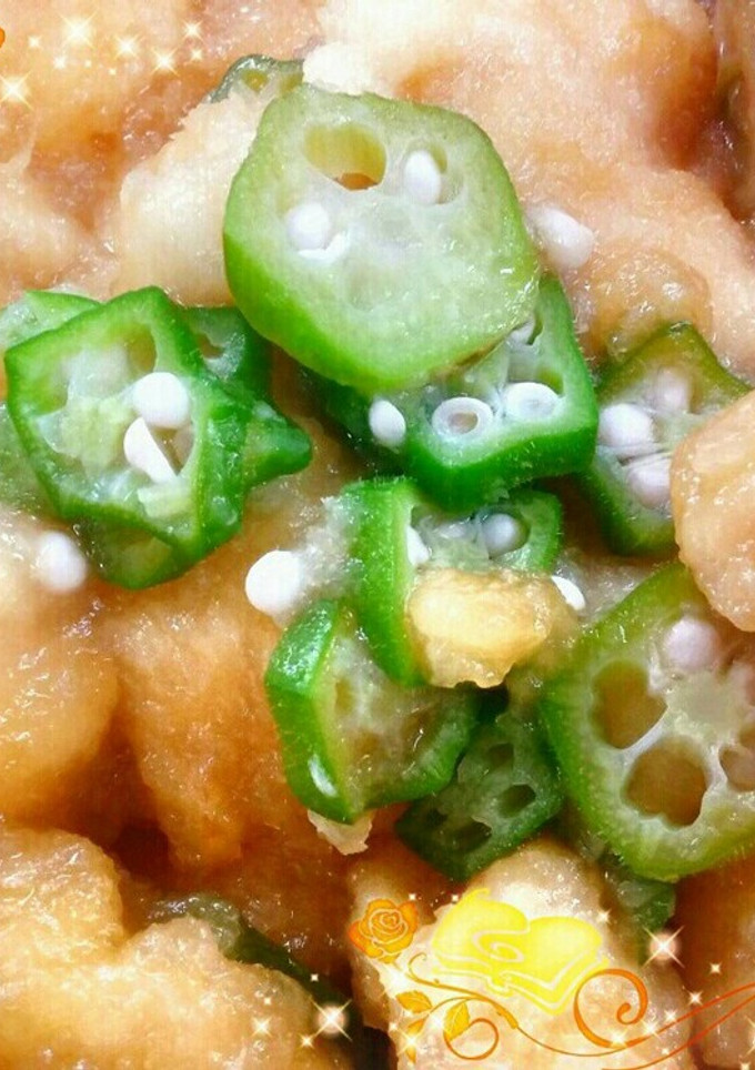 揚げ鶏おくらみぞれ和え-レシピのメイン写真