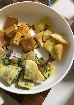 離乳食後期♡野菜ホットケーキ-レシピのメイン写真