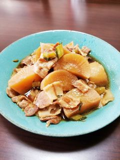 大根と豚バラ肉の炒め煮-レシピのメイン写真