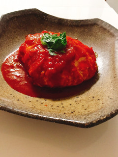 煮込みハンバーグのトマトソースの作り方-レシピのメイン写真