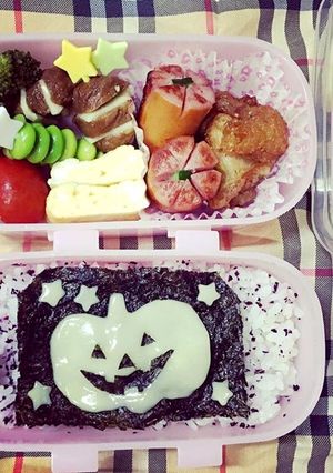 チーズを乗せるだけ簡単ハロウィン弁当-レシピのメイン写真