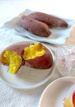 背徳感💯さつま芋にメープルシロップと岩塩-レシピのメイン写真