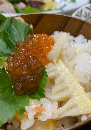筍と鮭の炊き込みご飯-レシピのメイン写真