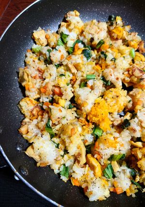 卵なしでも満足！高野豆腐の和風チャーハン-レシピのメイン写真