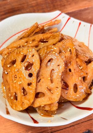 ご飯すすむ♡れんこんの甘辛炒め-レシピのメイン写真