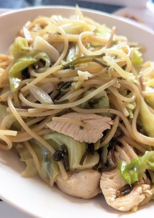 ほったらかしキャベツの塩こんぶ和風パスタ-レシピのメイン写真