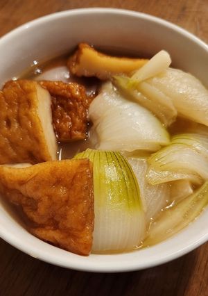 新玉ねぎとさつま揚げの煮物-レシピのメイン写真