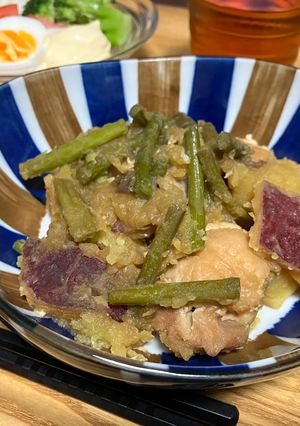 【冷凍さつまいも鶏もも肉の旨煮】ホットクック-レシピのメイン写真