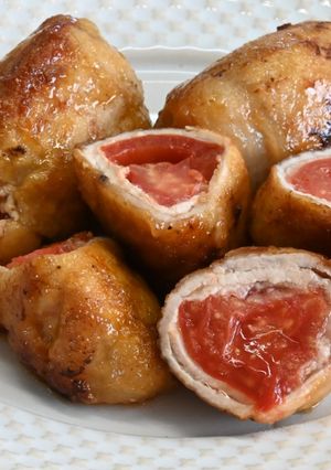 肉巻きトマトの照り焼き  JAいるま野-レシピのメイン写真