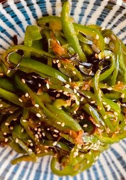 無限ピーマン〜塩昆布を添えて〜-レシピのメイン写真