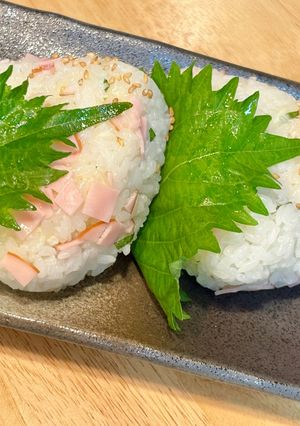 お弁当やランチに。おにぎりの具ハムチーズ大葉巻き-レシピのメイン写真