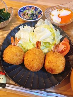 簡単サクサク🐾まんまるエビフライ-レシピのメイン写真