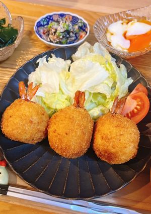 簡単サクサク🐾まんまるエビフライ-レシピのメイン写真