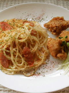 唐揚げ&パスタ!-レシピのメイン写真