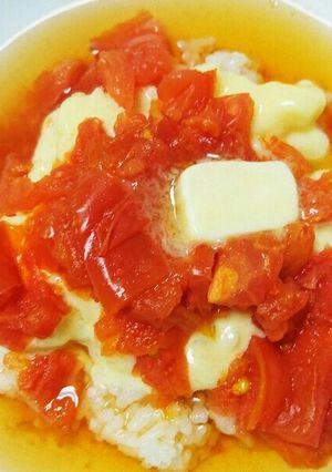 簡単!トマト紅茶茶漬けチーズリゾット風-レシピのメイン写真