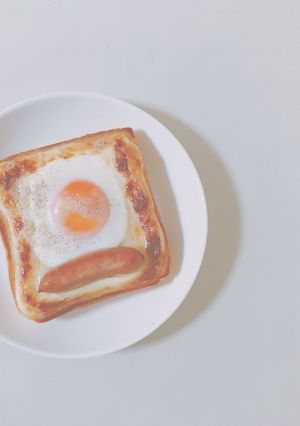 目玉焼きトースト-レシピのメイン写真