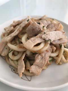 1人ランチに★大葉いり焼きうどん-レシピのメイン写真