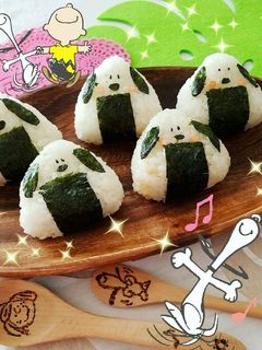スヌーピーおにぎり❤カレー❤-レシピのメイン写真