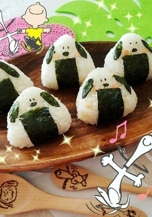スヌーピーおにぎり❤カレー❤-レシピのメイン写真