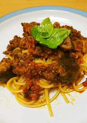 茄子のミートソースパスタ-レシピのメイン写真